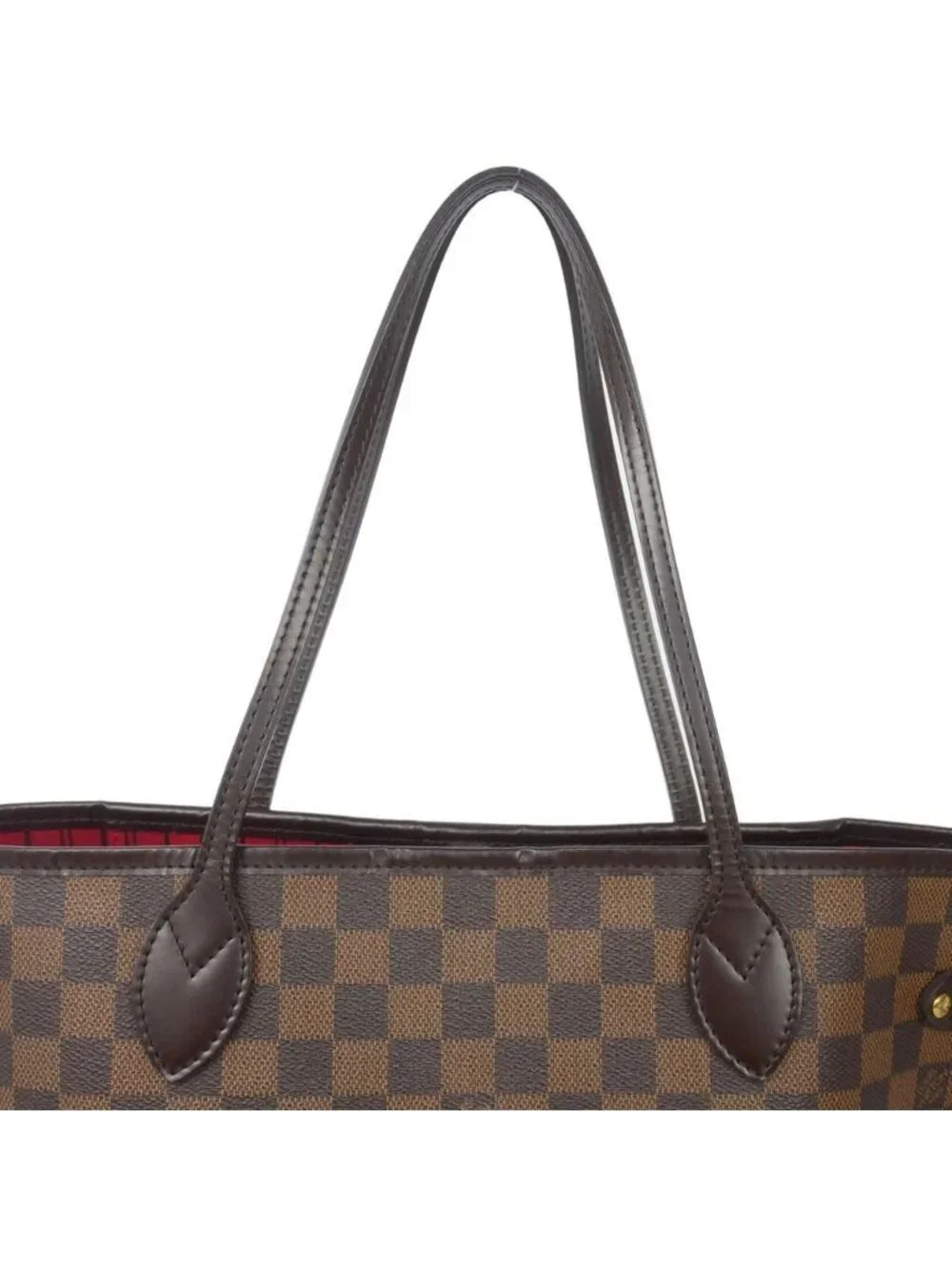 Louis Vuitton Neverfull MM Damier Tote Purse Brown